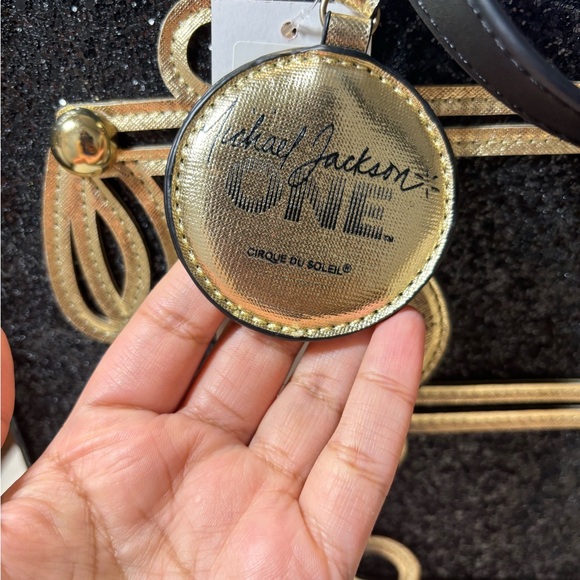 Michael Jackson One Cirque Du Soleil | MJ Tote Purse Black Gold Glitter | NWOT - Picture 8 of 10